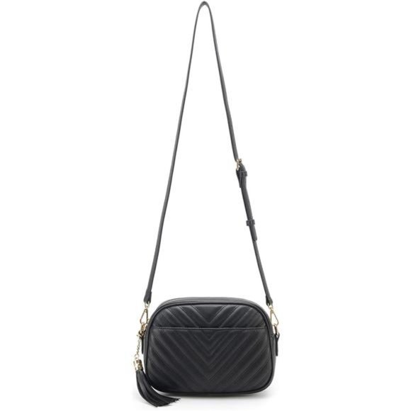 Quilted Crossbody Bag Black Lm706v - Picture 6 of 6